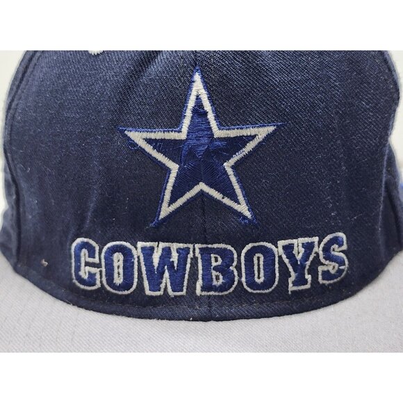 Vintage Starter Dallas Cowboys The Natural 100% Wool Fitted Hat Cap Size 7 1/8 - Picture 2 of 10